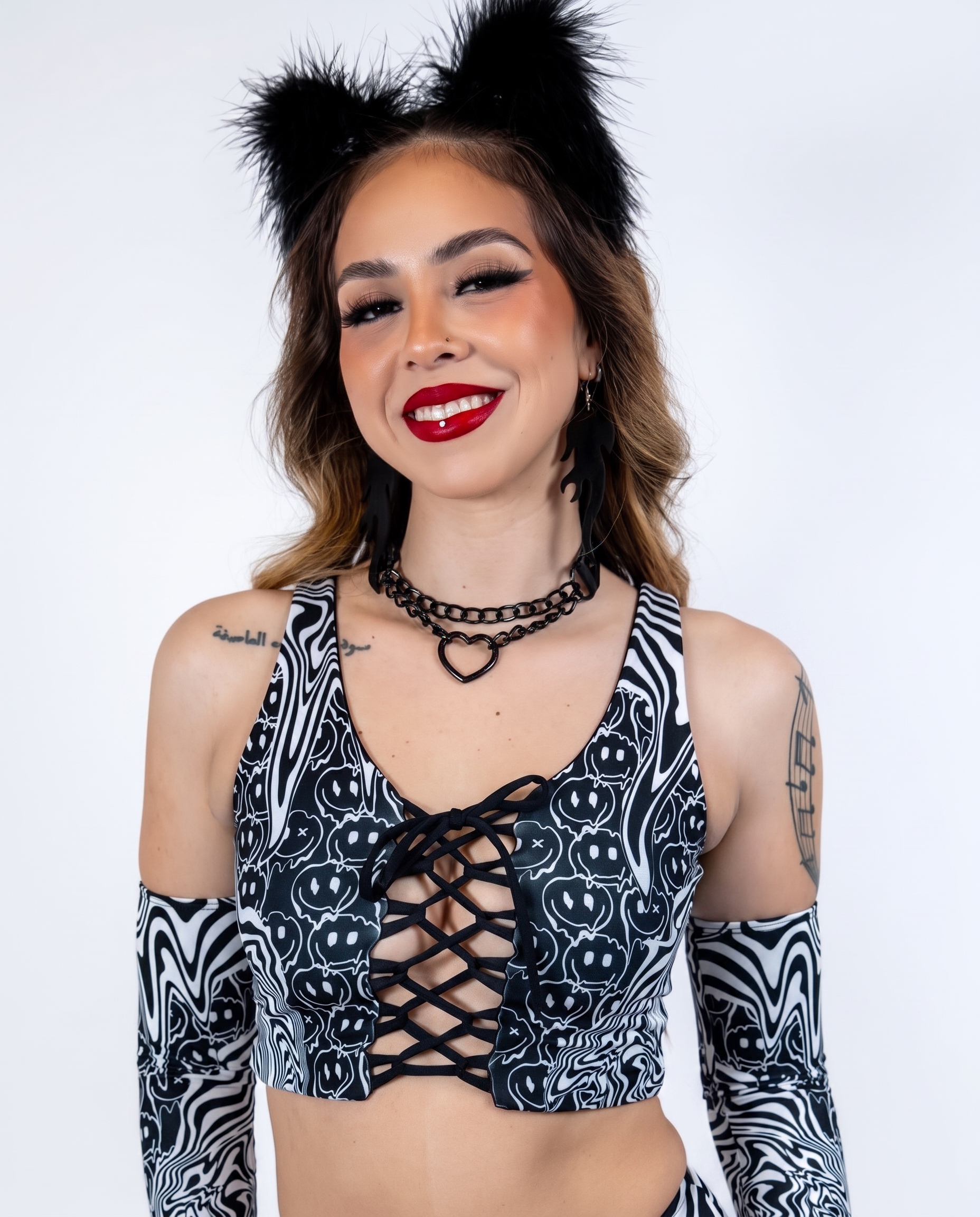 Meltdown Lace Up Top