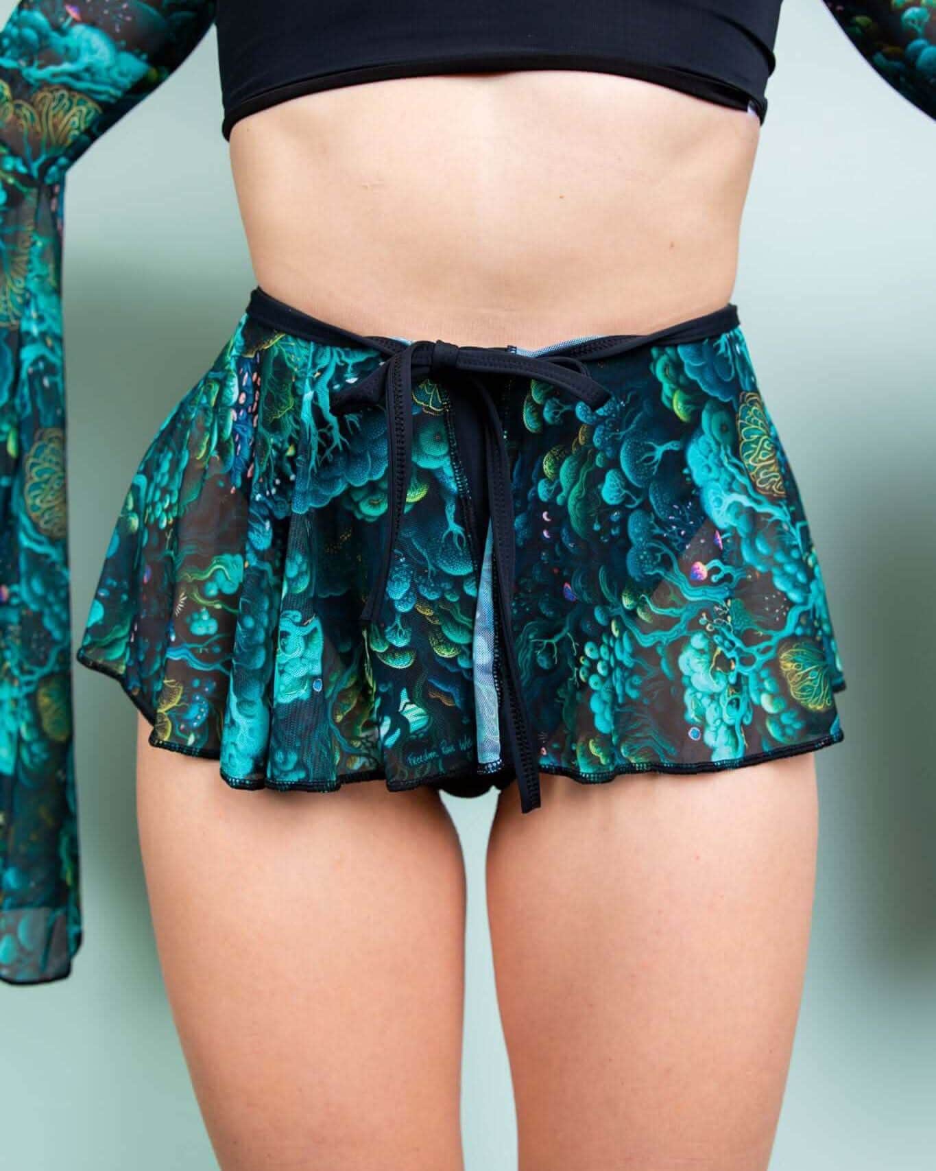 Faewood Mesh Swirl Skirt — Freedom Rave Wear