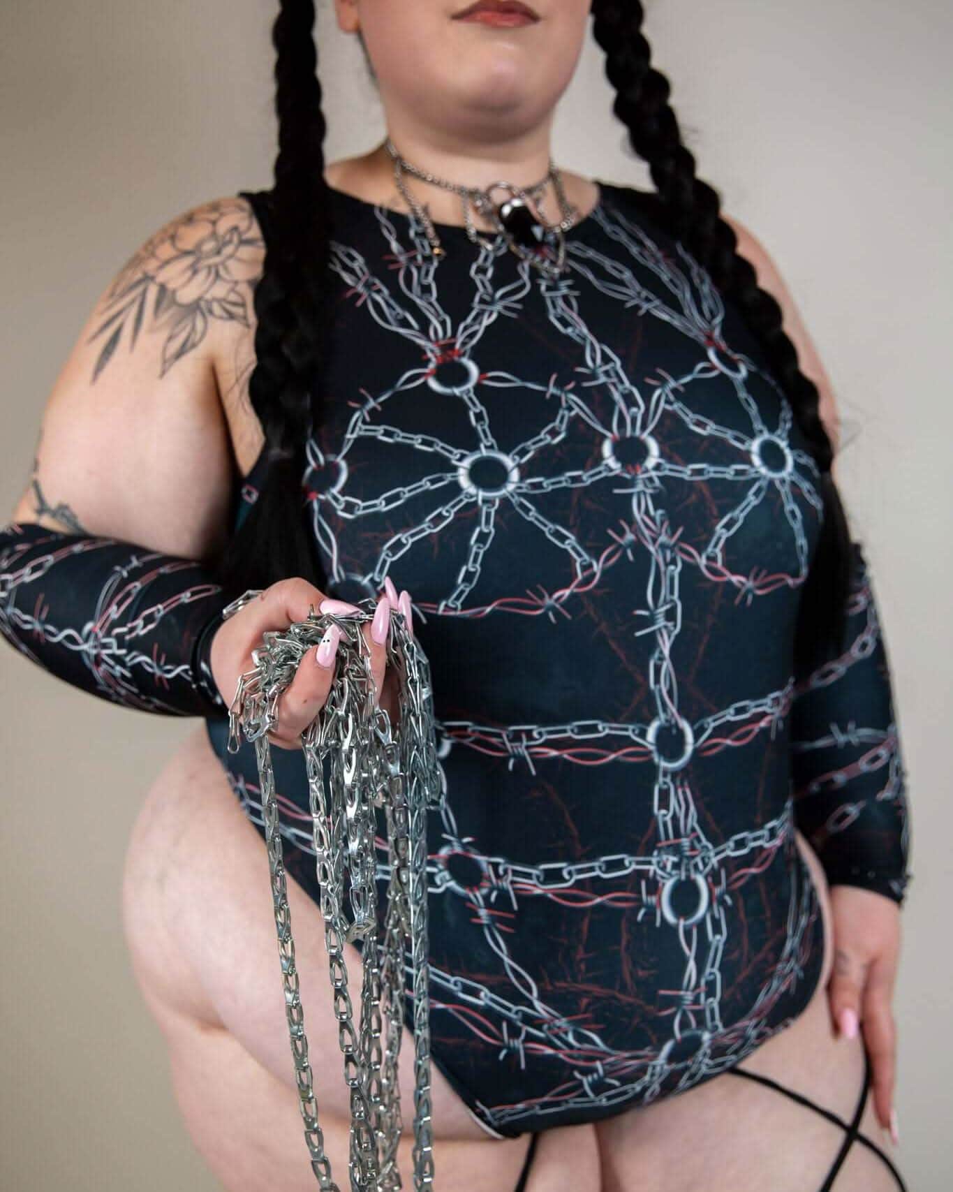 Purgatory High Neck Bodysuit — Freedom Rave Wear