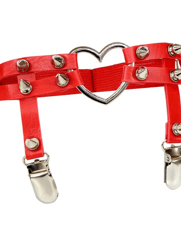 I Heart U Leg Garter - Red — Freedom Rave Wear