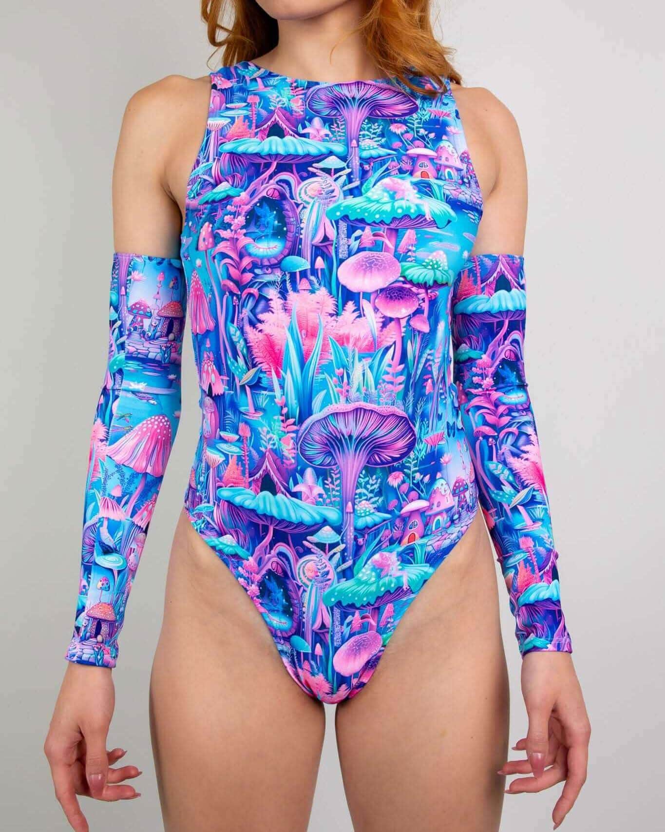 Fairycore High Neck Bodysuit — Freedom Rave Wear