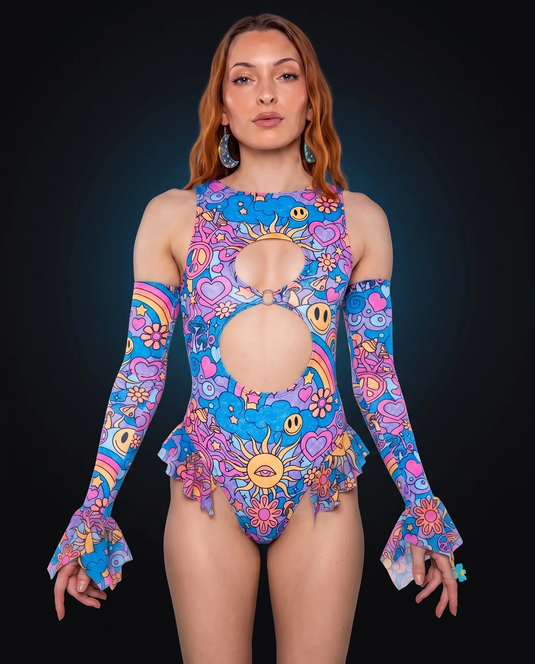 Groovy Keyhole Bodysuit