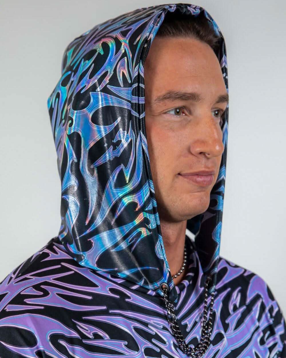 Chromium Assassin Hood — Freedom Rave Wear