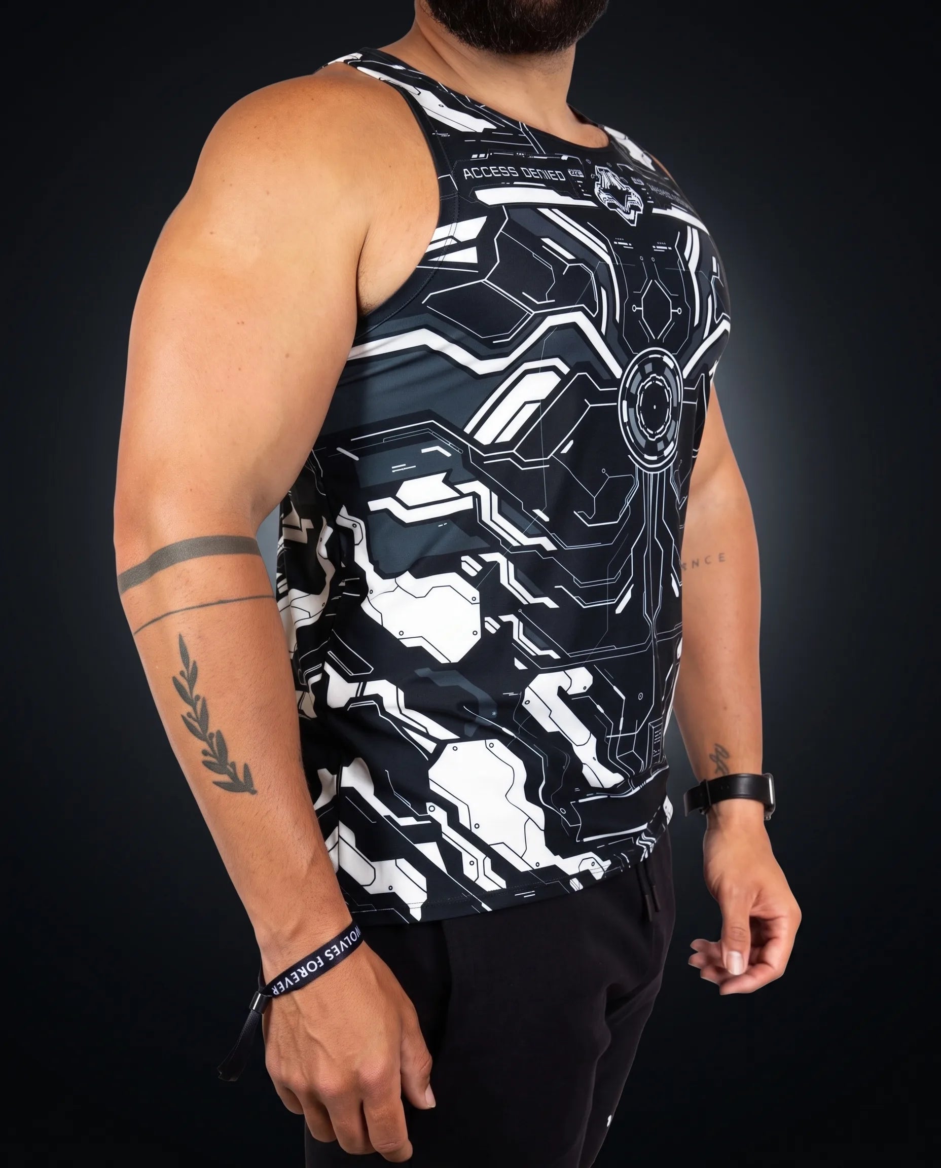 Mechanoid Unisex Tank Top - Black
