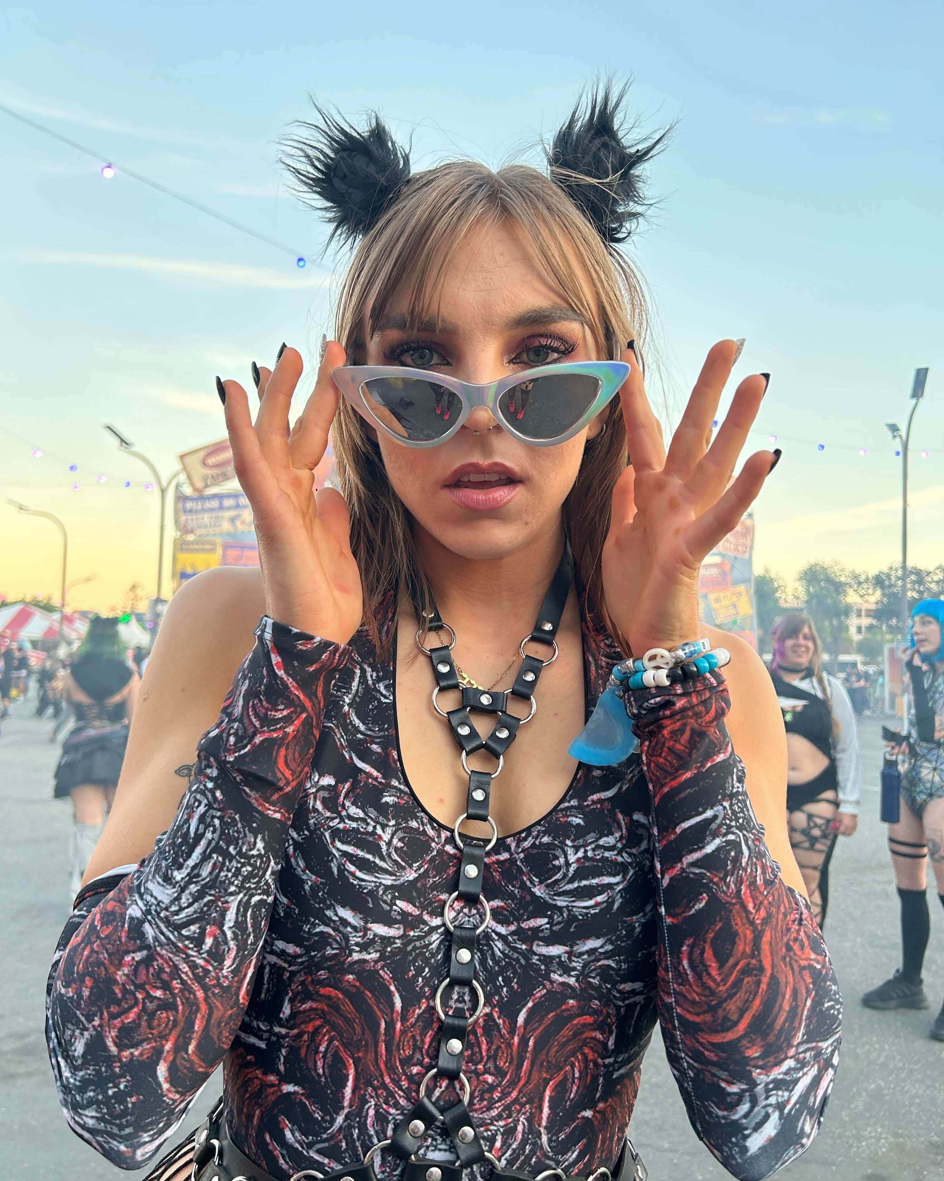 Darkness Arm Sleeves - Women's — Freedom Rave Wear