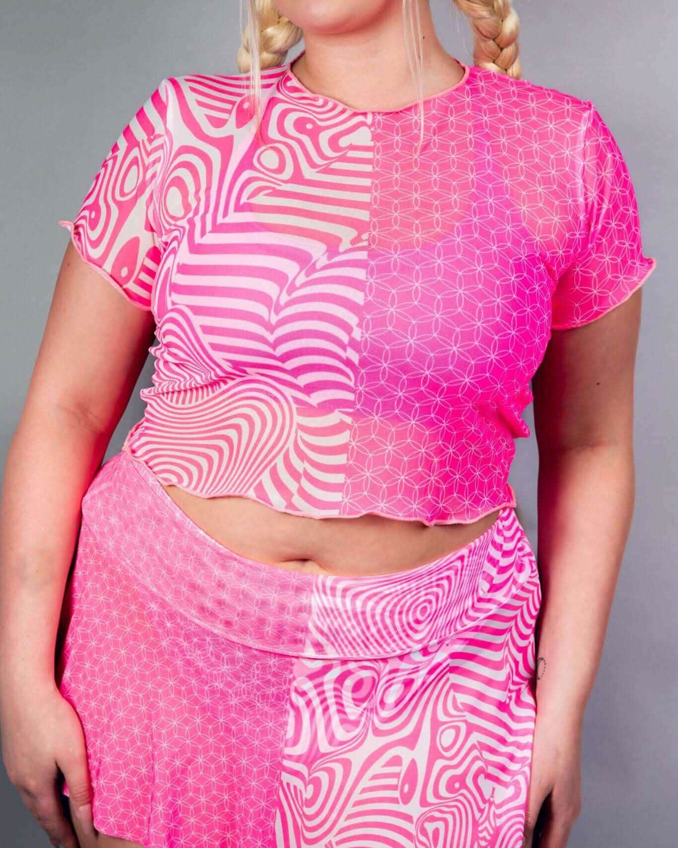 Electricity Mesh Baby Tee — Freedom Rave Wear