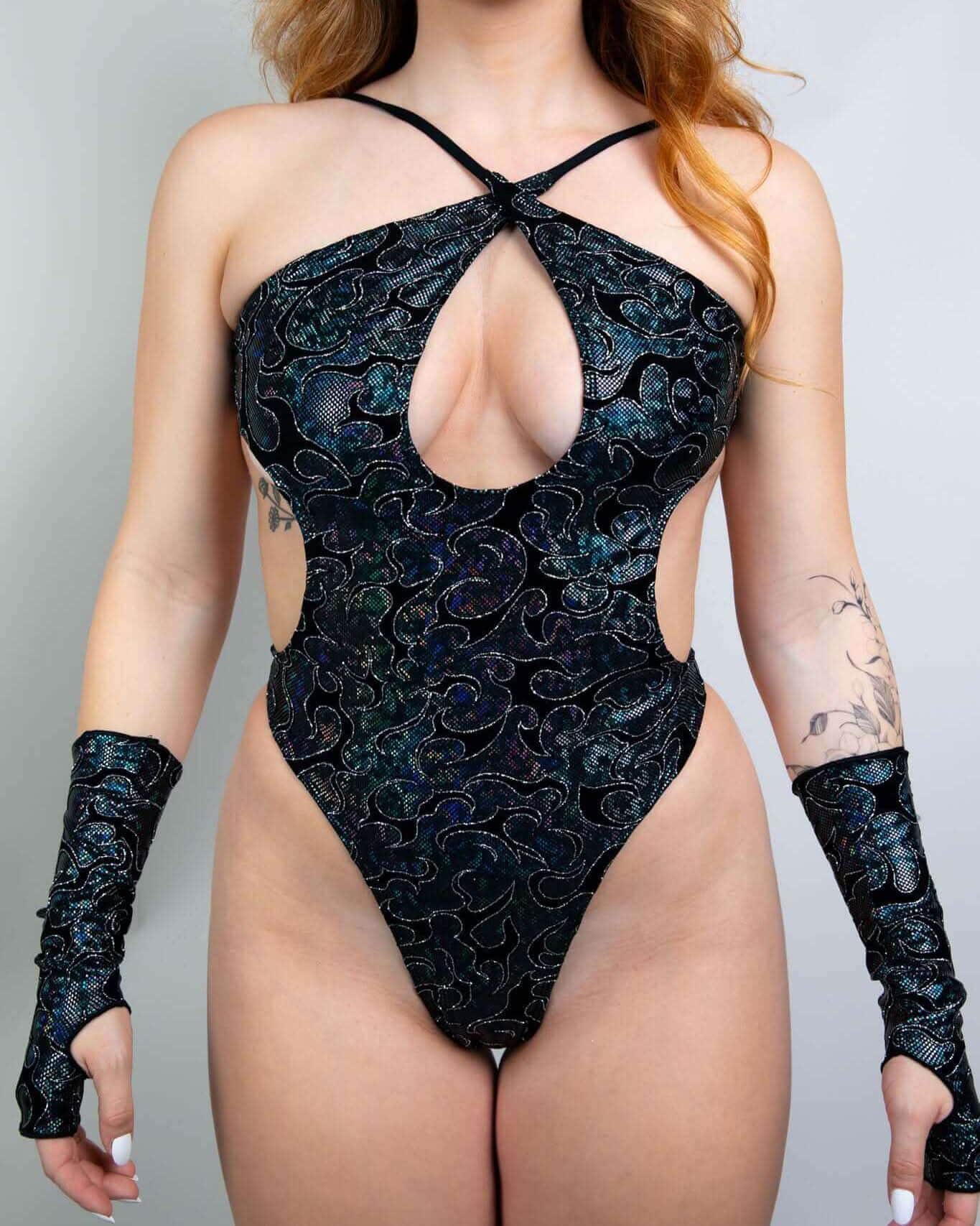 Hellcat Halo Bodysuit — Freedom Rave Wear