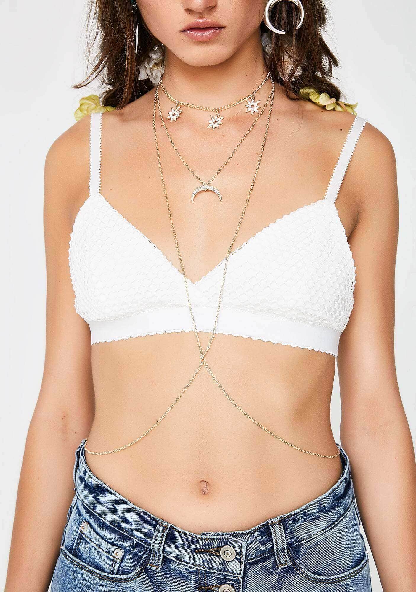 Festival body chain accessory
