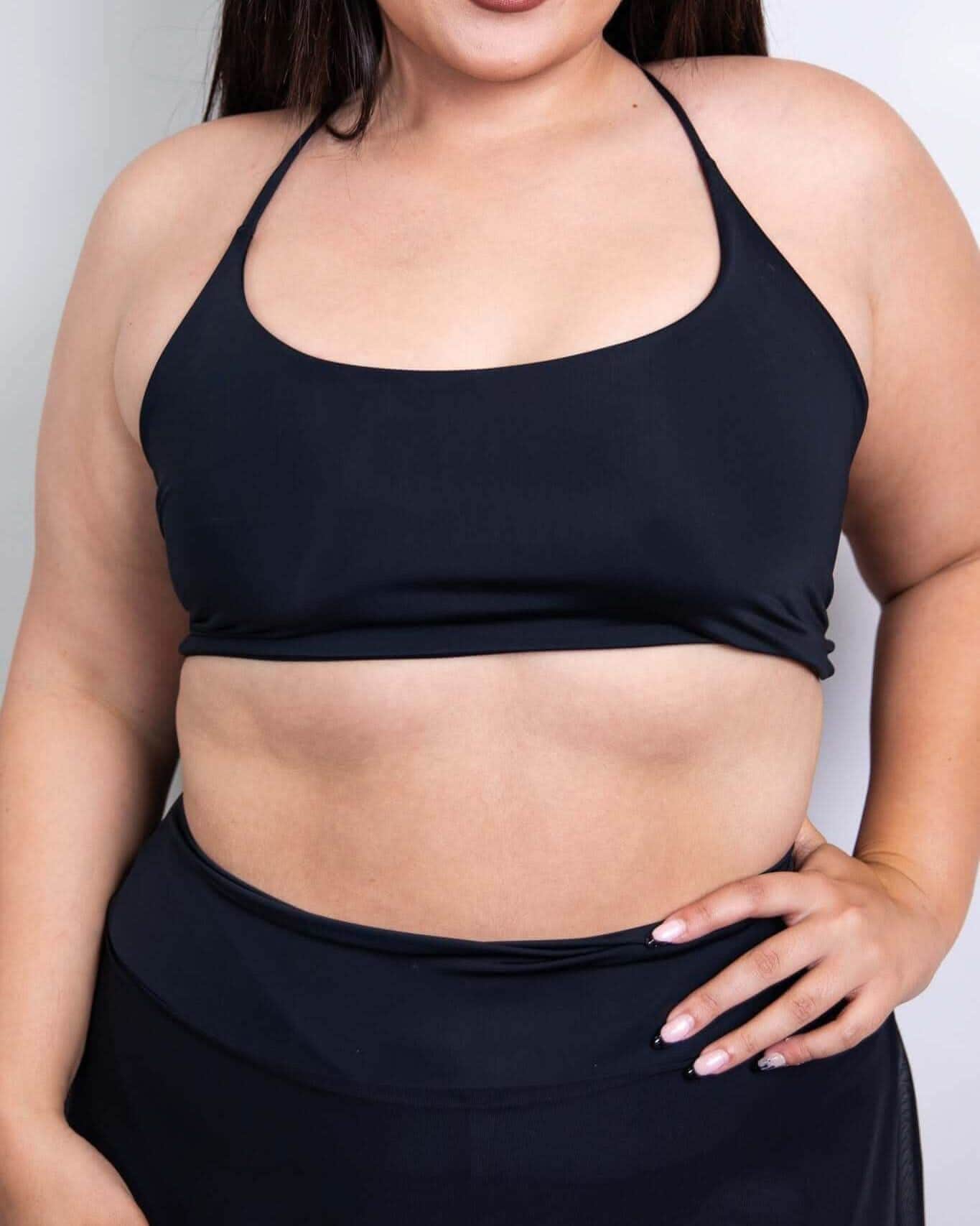 Matte Black Lush Top — Freedom Rave Wear