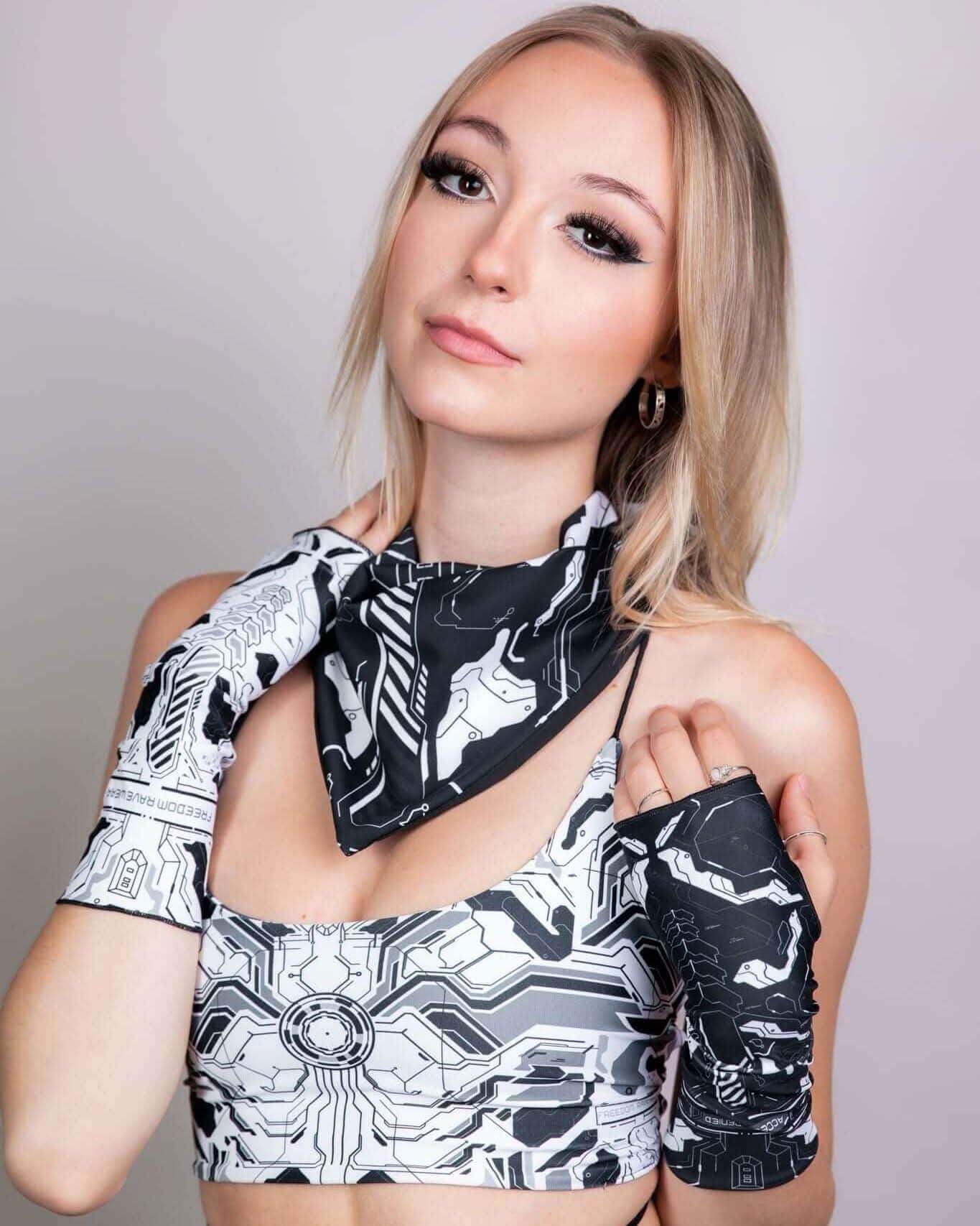 Mechanoid Bandana - Black — Freedom Rave Wear