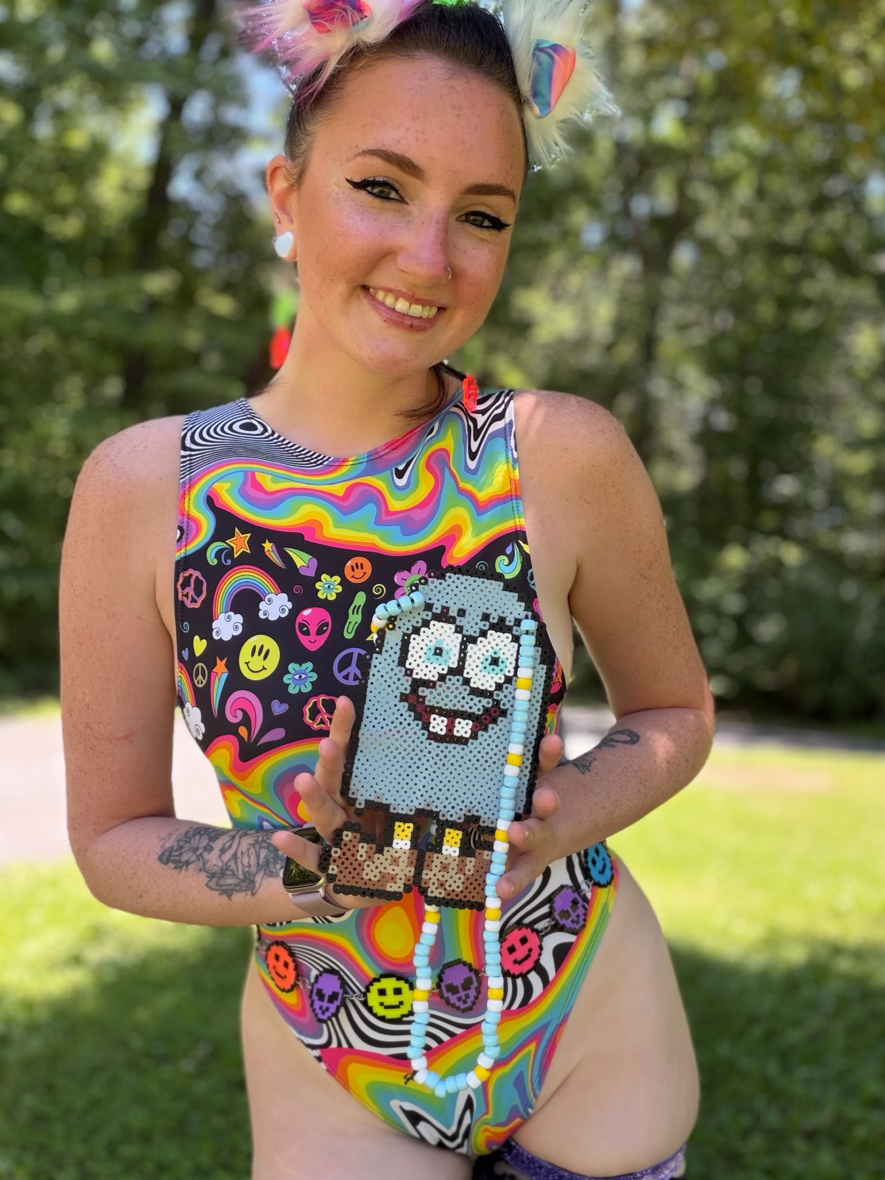 @rachelsravinkandi wearing Freedom Rave Wear