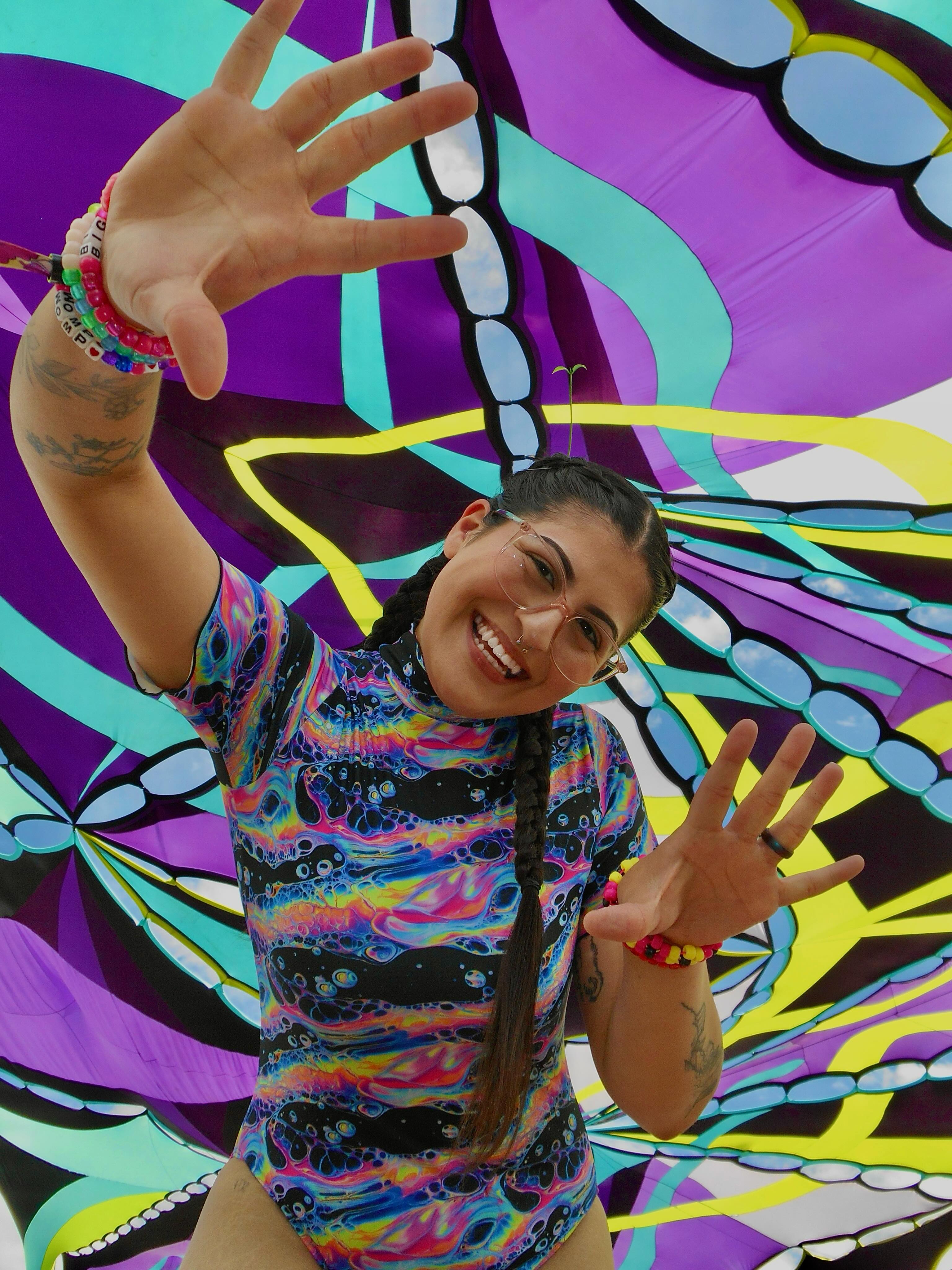 @gisssseellll wearing Freedom Rave Wear