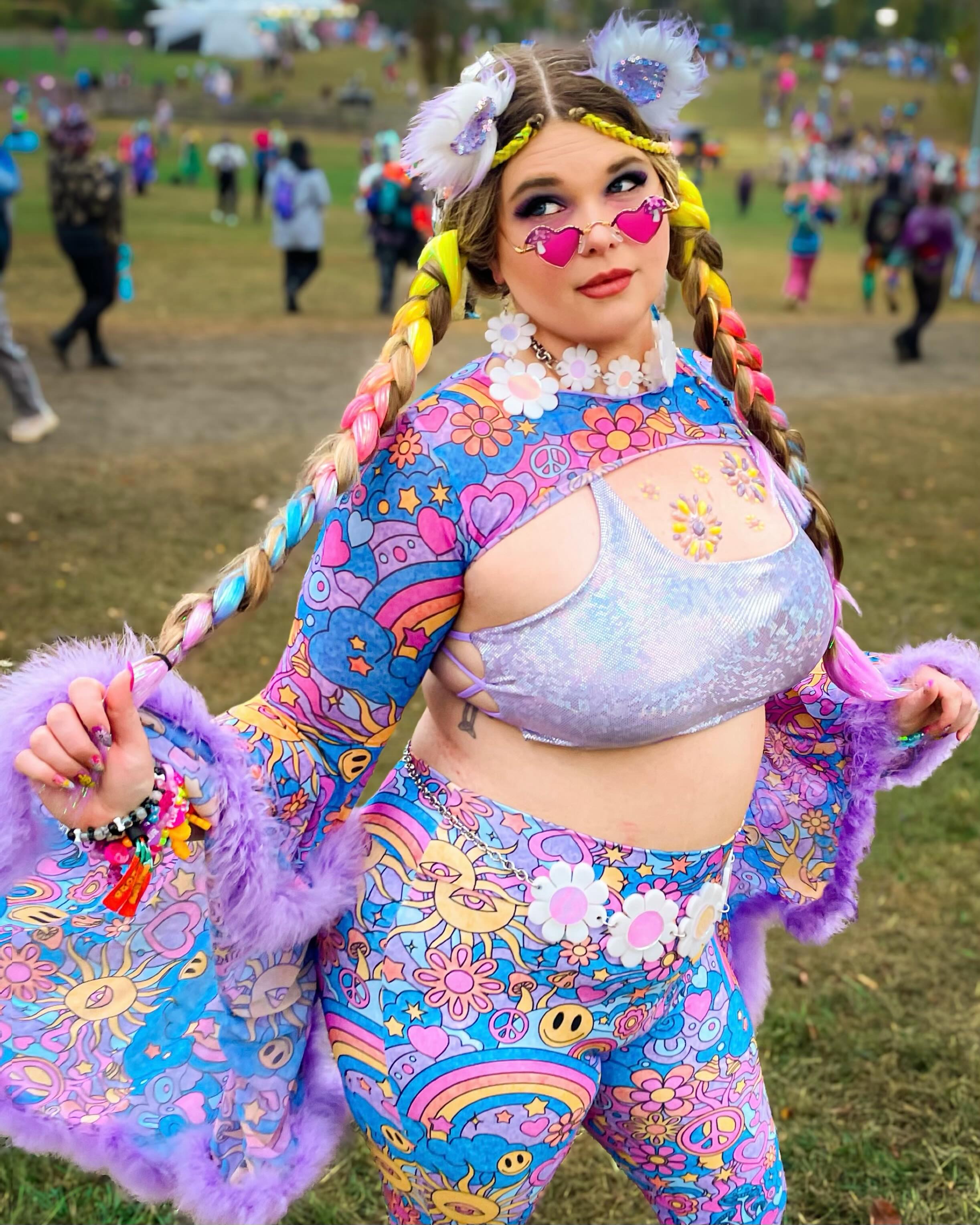 @momo_dubz wearing Freedom Rave Wear