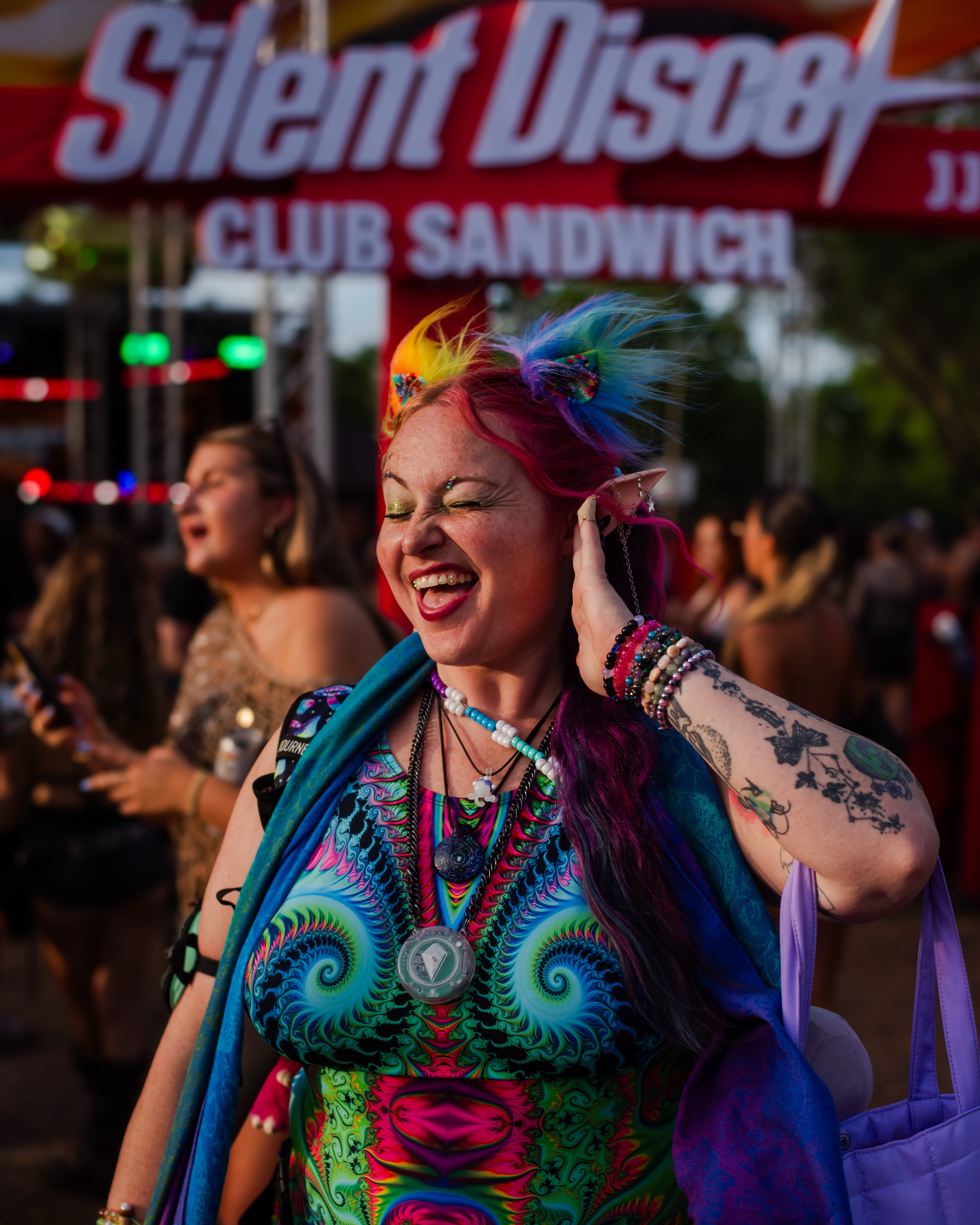@jessraynee wearing Freedom Rave Wear