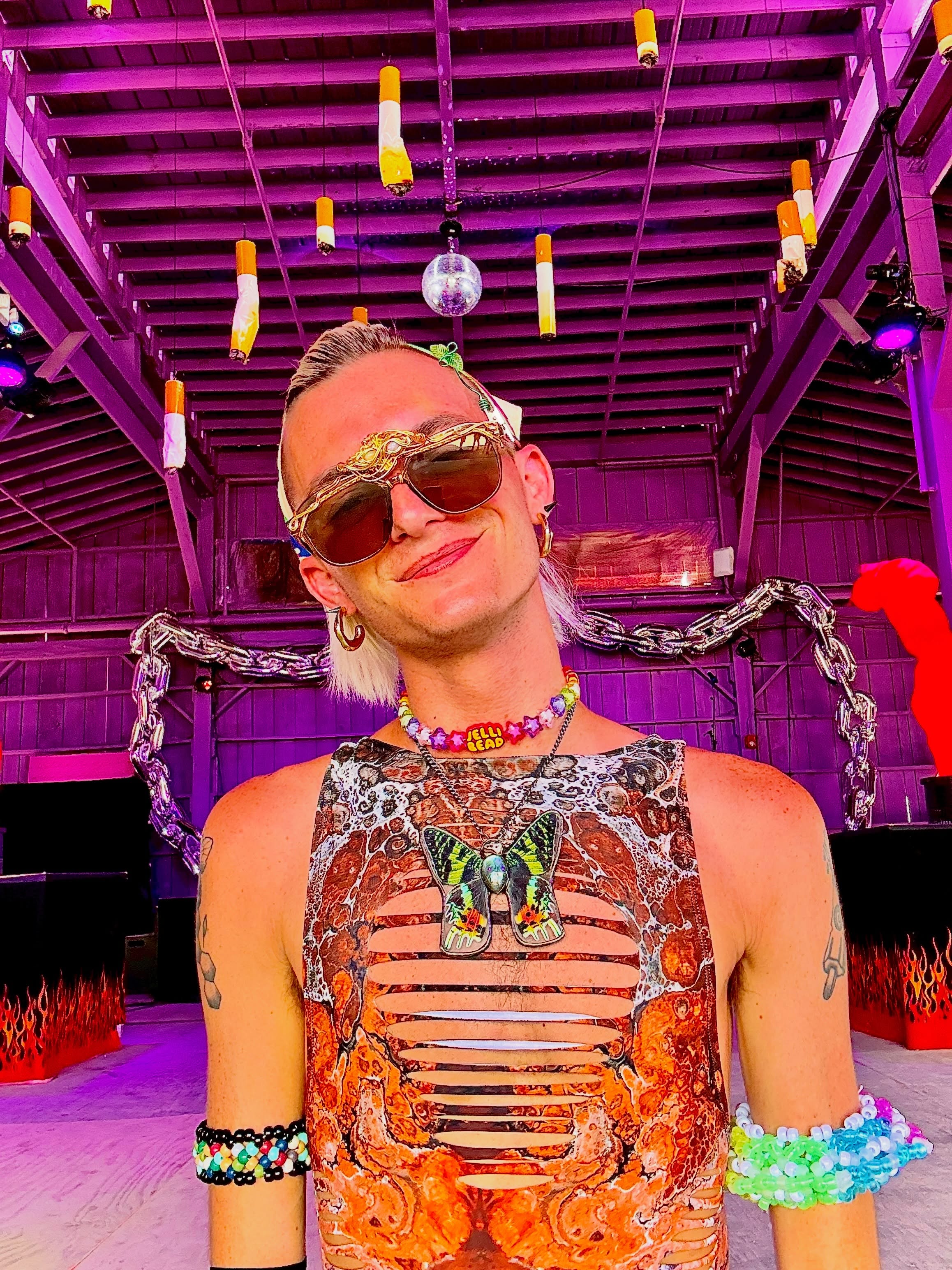 @jadenday wearing Freedom Rave Wear
